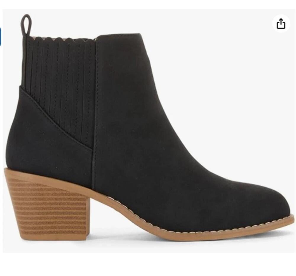 Draper James Women's Elle Chelsea Boot Black Size 7 New With Box!